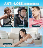 4 Pack Magnetic AirPod Strap,AirPod Lanyard Anti-Lost Cord for Sports Anti-Loss, AirPod Accessories Compatible with AirPods 4 Case 2024, AirPod Pro 2nd/1st, AirPod 3, AirPod 2/1