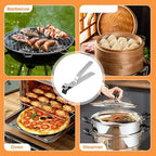 Stainless Steel Anti-scalding Clip Bowl Plate Clamp, Multi-Purpose Anti-Scald Bowl Holder Clip for Kitchen, Hot Plate Gripper Dish Clip Instant Pot Air Fryer Accessories Kitchen Gadgets (3)