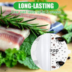 Flea Trap Refill Discs Sticky Traps Fly Trap Refill Glue Board Refills Trap Double Layer Adhesive Nontoxic Odorless Pest Control Traps Replacement Sticky Glue Pads 7.1 Inch for Bugs Flies (60 Pcs)