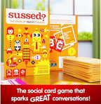 SUSSED The Wacky ‘What Would You Do?’ Social Card Game - Kids Stocking Stuffer & Family Travel Game - Fun & Easy to Play - All Ages 7 and Up - Oddball Orange Deck