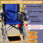 Wheelchair Foot Rest Hammock, Wheel Chair Leg Rest w/Rigid Base, Foot Sling for Footrest Replacement Adjustable Height, Anti Clash Leg Support Hammock for Rollator, Wheelchair Accessories