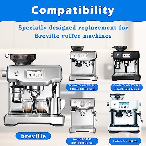 Replacement Filter for Breville Barista Express Barista Pro Barista Touch Oracle Touch Claro Swiss, 4 Pack Breville Espresso Machine Water Filter Compatible with Breville BES880 BES878 BES990 LUXRILIX