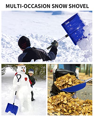 Snow Shovel for Removal for Driveway, for Car Home Garage Garden Kids Large Snow Shovel, 52-Inch Portable Snow Shovel for Garden, Car, Camping