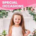 Tiara Crown Headband for Women, Headband Hair Accessories for Birthday Wedding Party Costume Rose