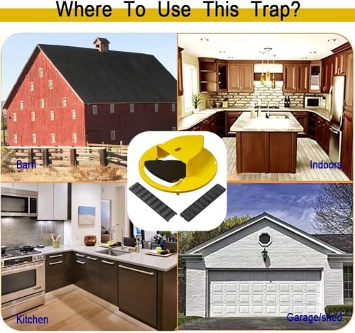 Mice Mouse Rat Trap Bucket Flip Lid,Mouse Rats Trap Bucket Indoor Outdoor,Humane Mouse Trap,Mouse Trap Bucket Lid Auto Reset | 5 Gallon Bucket Compatible | Mouse Trap Bucket Lid (3 Pack)