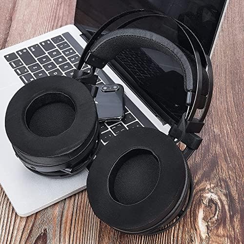 SOULWIT Cooling-Gel Ear Pads Cushions Replacement, for Razer Kraken 2019/Tournament Edition/Ultimate/Kitty, Earpads for Nari/Essential/Ultimate, Kraken X/V3 X Headset - Matte Black