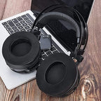 SOULWIT Cooling-Gel Ear Pads Cushions Replacement, for Razer Kraken 2019/Tournament Edition/Ultimate/Kitty, Earpads for Nari/Essential/Ultimate, Kraken X/V3 X Headset - Matte Black