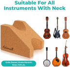 Cork Guitar Neck Rest, Guitar Neck Cradle Support Pillow, Guitar Accessories for Repair, Maintenance, Cleaning, String Instrument Luthier Tool, 100% Natural Cork Die-Cast Cut