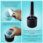 Quick Clean Pod Replacement Cartridge Compatible with Philips Norelco Quick Clean pods (4pk)