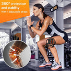 DR. BRACE ELITE Knee Brace with Side Stabilizers & Patella Gel Pads for Maximum Knee Pain Support and fast recovery for men and women-Please Check How To Size Video (XXL, Mars)