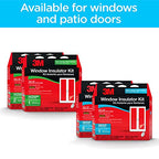 3M Indoor Window Insulation, Insulator Kit for 5 Windows 3ft x 5ft, Keeps Cold Air Out and Warm Air In, Includes Heat Shrink Window Film and Scotch Window Film Mounting Tape (2141W-6)