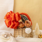 Ribbli Torrid Orange Satin Wired Ribbon 2.5 Inch Orange Christmas Ribbon for Gift Wrapping Wreaths Garland Tree Decoration Crafts Home Decor-Continous 20 Yards
