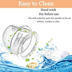 Wearable Milk Collection Cup, Hands Free Milk Collector Cup Compatible with Most Electric Breast Pump, Zomee/Spectra/Medela Breast Pump Collection Parts, Accessories Replacement (28 mm 2Pcs)