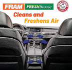 FRAM Fresh Breeze Cabin Air Filter Replacement for Car Passenger Compartment w/Arm and Hammer Baking Soda, Easy Install, CF10285 for Toyota Vehicles , white