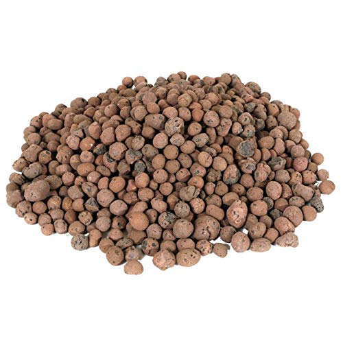GROW!T GMC10L - 4mm-16mm Clay Pebbles, Brown, (10 Liter Bag) - Made from 100% Natural Clay, Can be used for Drainage, Decoration, Aquaponics, Hydroponics and Other Gardening Essentials