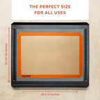 Silpat Premium Non-Stick Silicone Baking Mat, 3/4 Sheet, Cream