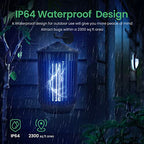 Bug Zapper Outdoor, Electric Mosquito Zapper Indoor, Fly Trap, Fly Zapper, Mosquito Killer, 20W UV Bulb Lamp, Waterproof Insect Repellent Catcher for Camping, Garden, Patio, Home, Kitchen, Backyard
