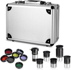 80x600mm AZ Telescope, Travel Telescopes for Adults Astronomy Beginners with 13 Pieces Telescope Accessories Kit