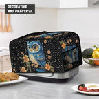 Floral Owl Crock Pot Covers For Kitchen Counter Electric Appliance Protector, Dust Protection Pressure Cooker Cover for 8 Quart Instant Pot and Air Fryer Accessories