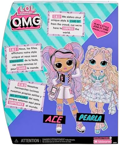 LOL Surprise OMG Ace Fashion Doll with 15 Surprises Including Gaming Themed Fashions and Accessories – Great Gift for Kids Ages 4+