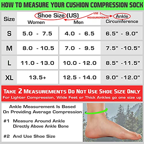 TechWare Pro Plantar Fasciitis Socks – Therapy Grade Targeted Cushion Compression Socks for Men & Women. Ankle Brace Foot Sleeve & Arch Support for Achilles Tendonitis & Heel Pain Relief Wht/Gy LRG