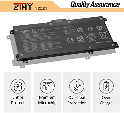 LK03XL L09281-855 Battery Replacement for HP Envy X360 15-bp 15-bq 15-cn 17-ae 17-ce 17-bw 15-cr0xxx 15m-bp1xx 15m-cn0xxx 15-cn1xxx 15m-cp0xxx 15m-bp0xx bq021dx bp112dx 17m-ce1013dx ce0xxx ae0xxx