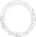 Munfix 6 Inch Clear Plastic Plates 100 Bulk Pack - Disposable Cake Plates for Dessert & Appetizers, BBQ, Party, Travel and Events, Microwavable Recyclable