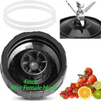 [Upgrade] Replacement 6-Fins Female Blender Blade Parts Compatible with Ninja Auto iQ Blenders. [4Inch Female Fins ONLY]