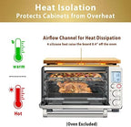 Cutting board Compatible with Breville BOV800XL/845BSS/860BSS Smart Oven Air Fryer, Accessories for Countertop Convection Oven, Heat Resistant Silicone Feet, Creates Storage Space, Protects Cabinets