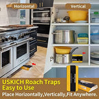 USKICH Cockroach Traps Indoor Home, Glue Roach Traps, Child & Pets Safe(20 Pack Roach Traps)
