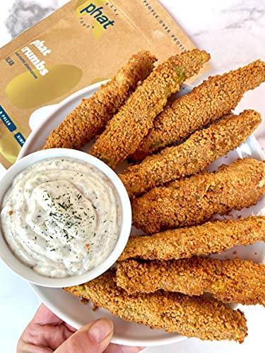 Real Phat Foods Keto Bread Crumbs - Gluten Free Bread Crumbs 1 Net Carb - Paleo, Dairy Free, Low Carb, Grain Free, Almond Flour Keto Breadcrumbs - Italian 8 Ounce (Pack of 1)