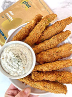 Real Phat Foods Keto Bread Crumbs - Gluten Free Bread Crumbs 1 Net Carb - Paleo, Dairy Free, Low Carb, Grain Free, Almond Flour Keto Breadcrumbs - Italian 8 Ounce (Pack of 1)