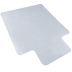 Kuyal Office Chair Mat for Carpet, Desk Computer Chair Mat for Carpet, 45" X 53" Transparent PVC Home Office Floor Mat On No Pile, Low Pile Carpet (45" X 53" with Lip)