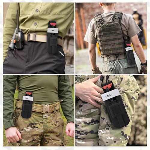 Tourniquet Holder, Molle Tourniquet Holder for Duty Belt, Tourniquet Kit Compatible with CAT Tourniquet Gen 7 or Older, Fits Molle Equipment, Police Gear, Duty, and Utility Belts