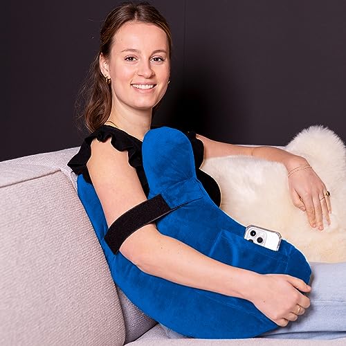 MOYOAMA Rotator Cuff Pillow with Arm & Shoulder Support - Post Shoulder Surgery Pillow, Shoulder Pillow, Arm Pillow, Arm Pillows for Adults, Shoulder Relief Pillow, Pain Side Sleeper with Pocket