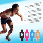 OK TAPE One-Structure K-Tape Patches | Precut for Knee Kinesiology Tape | Pain Relief and Accessories | 10 Pcs and Pink
