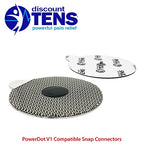 PowerDot 1.0 Compatible Electrodes with Snap Connector. 12 Premium PowerDot 1.0 Compatible Replacement Pads (Version 1 - Snap Connector)