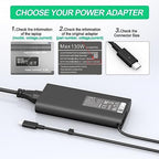 New Replacement Dell 130W Laptop Charger USB C Type C for Dell XPS 15 9575 9520 9510 9500 17 9720 9710 9700 Precision 5530 5550 5560 5570 5750 5760 3560 Latitude 5411 5421 5511 5520 5521 Power Cord