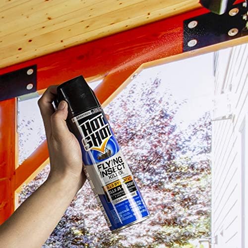 Hot Shot Flying Insect Killer 15 Ounces, Aerosol, Clean Fresh Scent (Pack of 6)