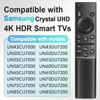 for Samsung Remote Replacement BN59-01388A Remote Control for Samsung Crystal UHD TV Remote CU7000 DU7200 Series Smart TV,Also Replacement for Samsung TV Remote BN59-01457A BN59-01388H TM2240A