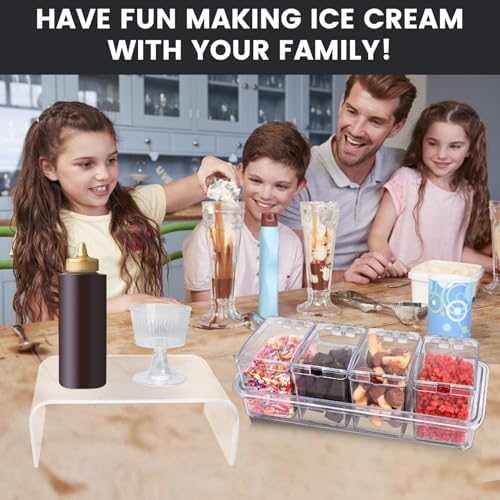 Ninja Creami Food Storage Containe, Airtight Food Storage Container Set,Acrylic Kitchen and Pantry Organization Canisters for Salted Nuts,Sugar,Chocolate Candy for ninja creami accessories