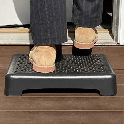 Evelots Mobility Half Step Nonslip Treads Indoor or Outdoor Sturdy for Door, Bed, Bathtub & Shower