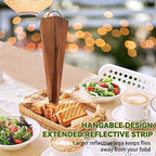Fly Fans for Tables Fly Repellent for Outdoor Bug Fan Fly Repellent USB Charging Fan and Bugs Fly for Indoor Fly Insect Traps Fan Keep Flies and Bugs Zap Perfor Table Patio Fly Fans Deterrent (Brown)