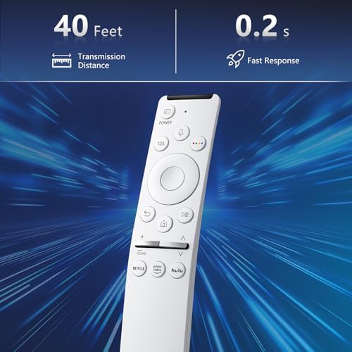 Voice Remote for Samsung-Smart-TV-Remote-Control-Replacement, Universal for Samsung Frame Crystal QLED OLED UHD 4K 8K Voice Smart TV