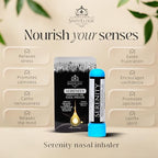 Serenity Nasal Inhaler Aromatherapy Inhaler, Natural Stress Relief Inhaler Essential Oil Inhaler that Calm, Boosts Mood, Reduces Worry - Portable Nose Inhaler Stick-Nasal Inhaler Stick