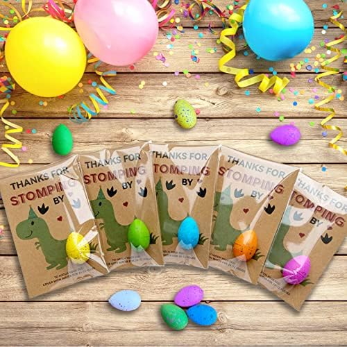 Dinosaur Party Favors - Dinosaur Birthday Party Supplies - 24 Pack Dino Egg Hatching Card Bulk - Funny Birthday Party Decorations for kids Boys Girls Toddler
