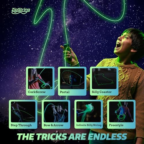Luma - The Patented Glow-in-The-Dark Toy That Flies a Loop of String, Creates Endless Shapes and Tricks Built-in LED for Glowing Fun. Perfect STEM Gift for Kids & Adults. Wonderment Awaits