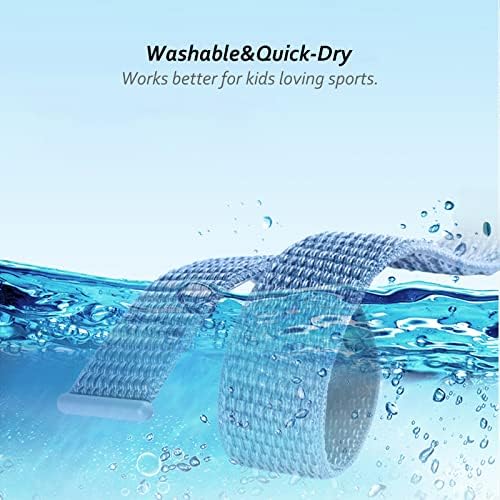 OWKEY Nylon Band Replacement Compatible with Garmin Bounce Kids Watch, Hook & Loop Design Easy for Kids to Put On & Off, Breathable & Washable