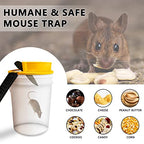 Mouse Trap Bucket Lid (4 Packs) - Flip Bucket Lid Mouse Trap, Humane Mouse/Mice/Rat Trap for Indoor/Outdoor/Garage/Patio