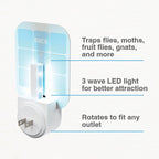 Safer Home SH502 Indoor Plug-in Fly Trap & SH503 Refill Pack of Glue Cards for – 3